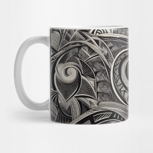 Discover Aotearoa's Cultural Tapestry: Authentic Maori Art in Vibrant Illustrations Mug
